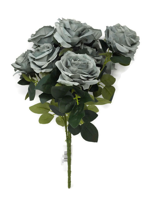 10 Head Open Rose Bush x 44cm - Grey- Sale Price pos
