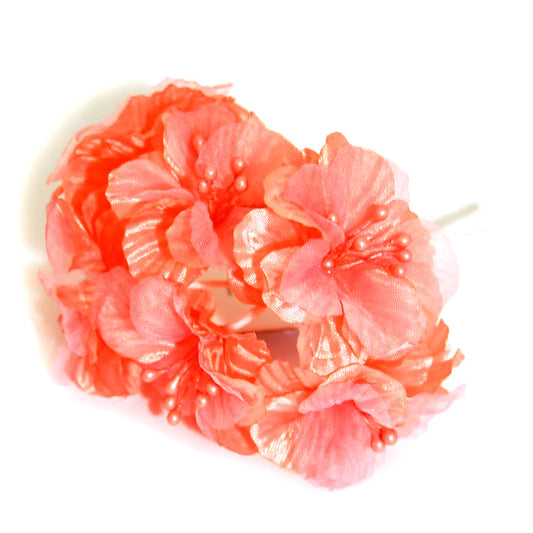 5 Bunches! Small Spring Blossom - Blush  - 5cm Head Size
